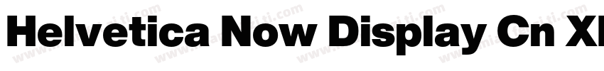 Helvetica Now Display Cn XLt字体转换